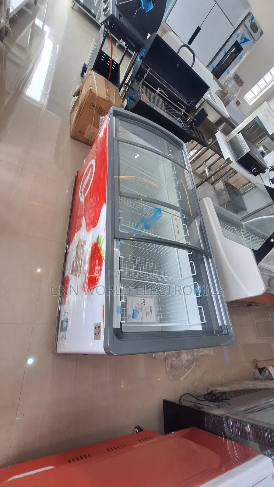 High Quality RUTH Showcase Chiller Freezer for Ice Cream Warranty