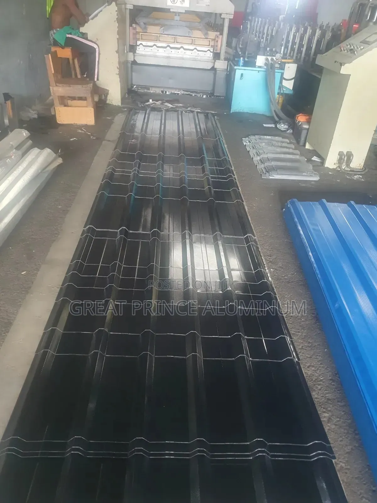 Aluminum Roofing Sheet Black Blue and Brown