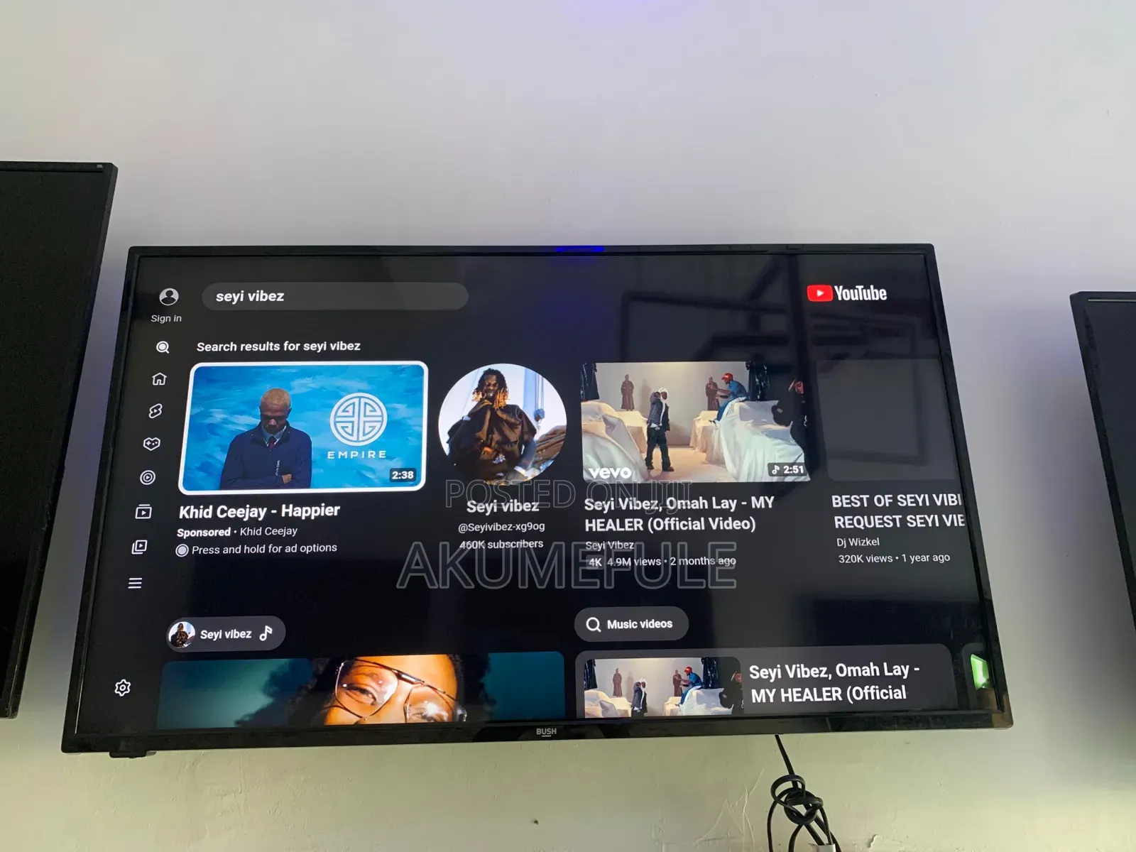 Bush Smart TV 43 Inches Display With Netflix YouTube and Many Apps