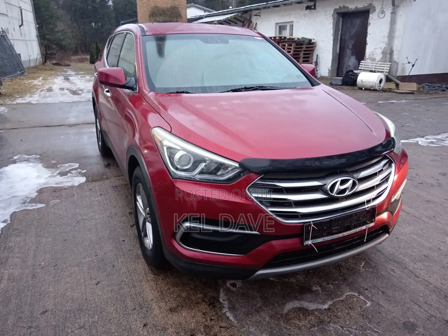Hyundai Santa Fe 2017 Red