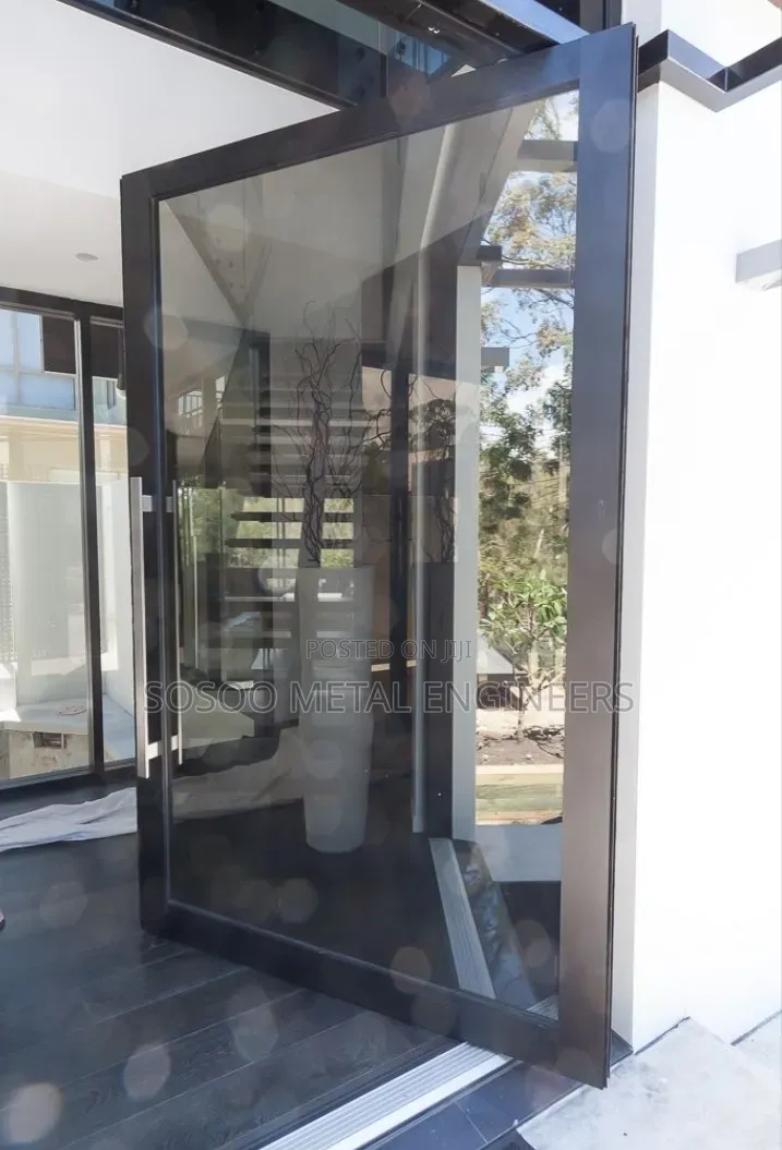 Full Covered Biometric Smart Luck Glass Door 