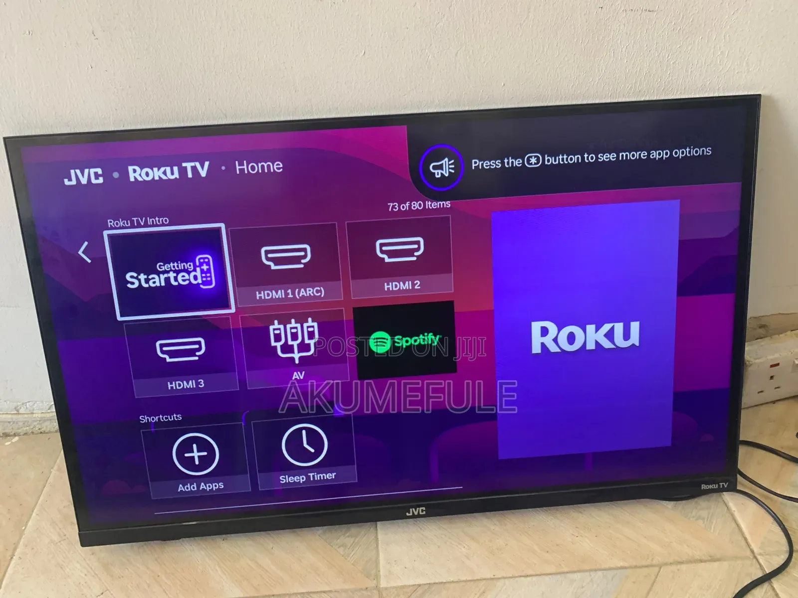 JVC Roku Smart TV 32 Inches