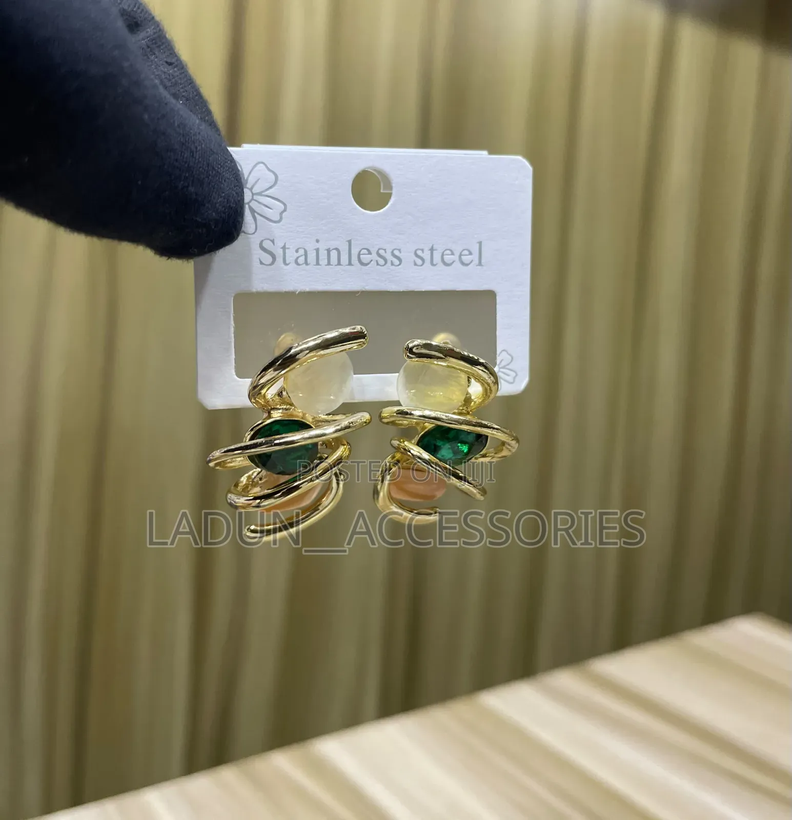 Gold Plated Geometric Earrings