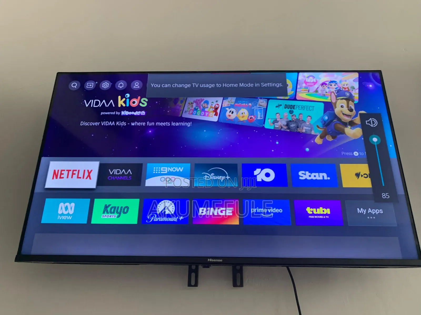 Hisense Vidaa Smart TV 43 Inches
