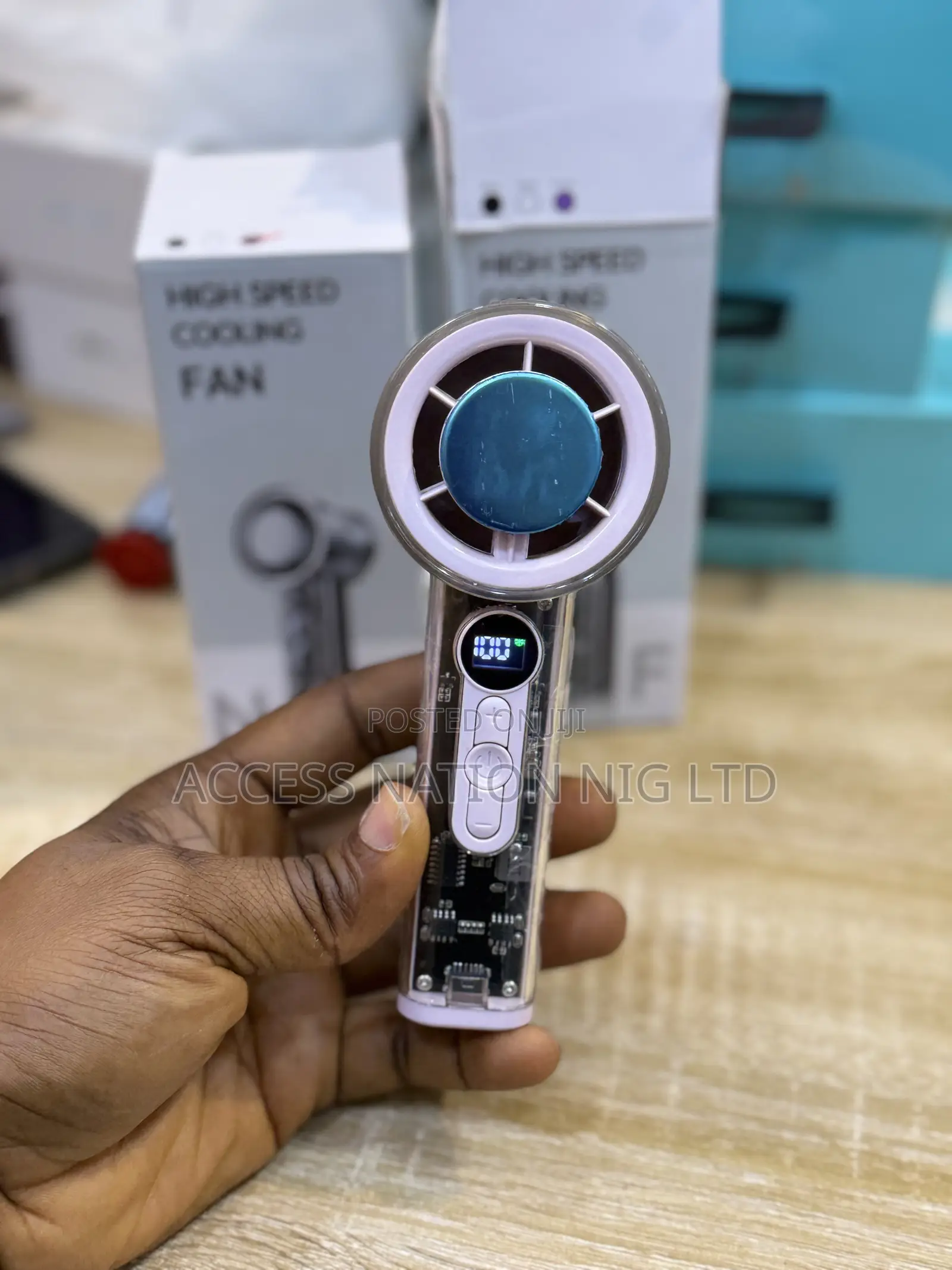 Ultimate Ice Cool Turbo Cooling Handheld Fan USB Charging Ice Cooling