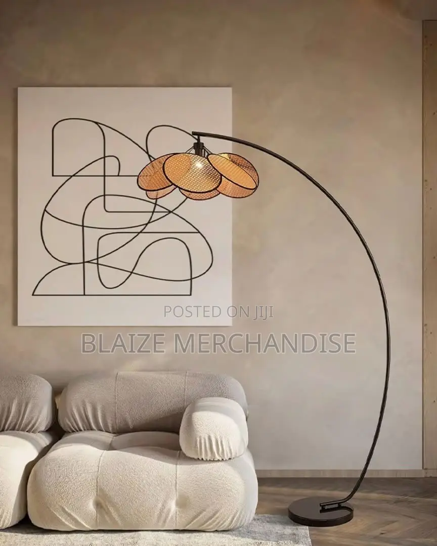 Japanese Design Retro Wabi-Sabi Fishing Floor Lamp