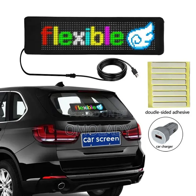 Smart Car Led Sign - (18x7cm)