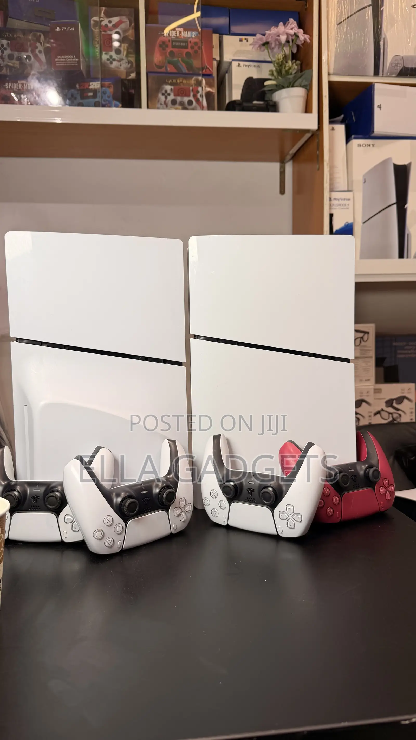 Clean Uk Used Ps5 Slim With Games Installed and 2 Pads