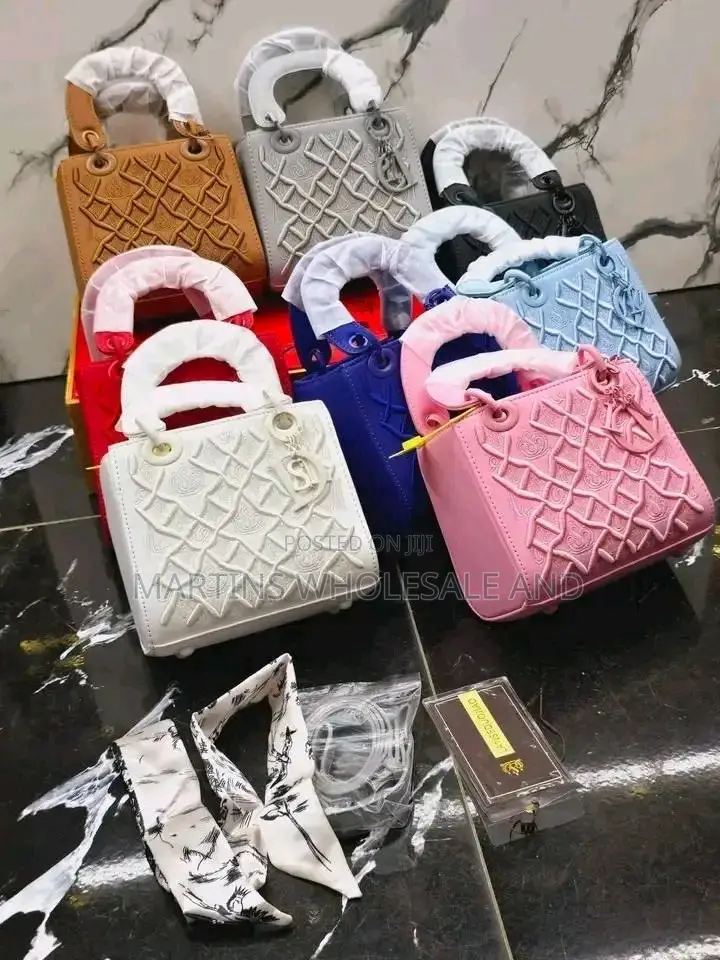 Mini Lady Dior-Style Handbag Dupes Featuring Geometric Top-Stitching A