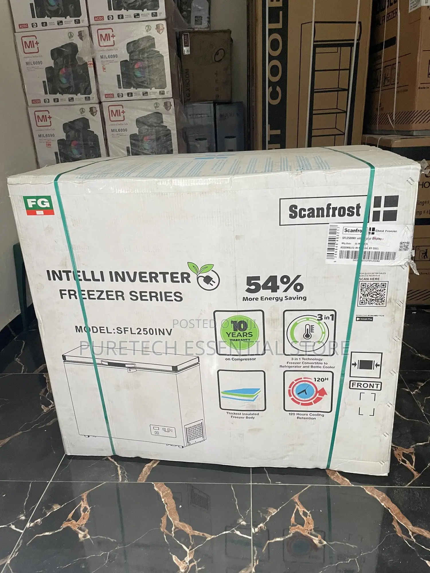 Original Scan-Frost 250 Liters Inverter Chest Freezer