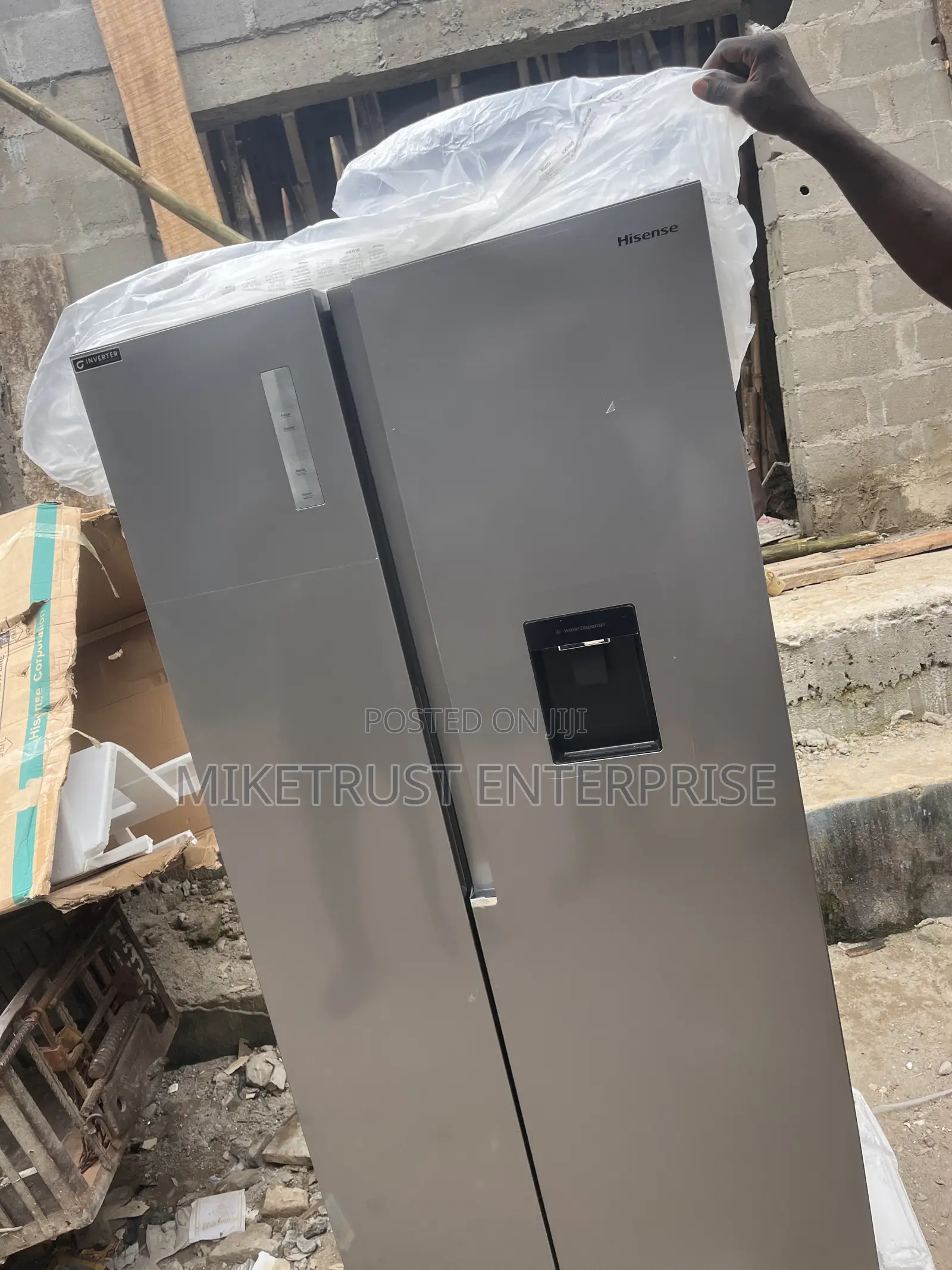 Hisense 529 Litter Inverter Side by Side Refrigerator