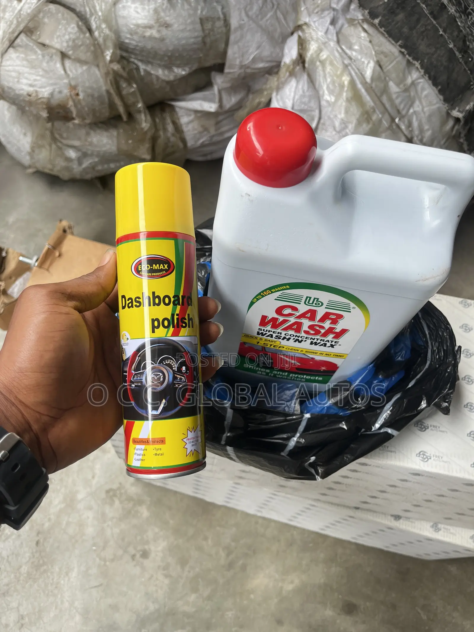 LB Liquid Car Wash Soap 4L and Dashboard Polish