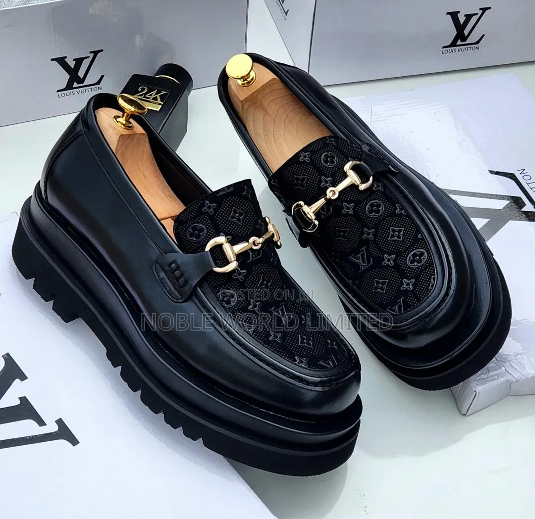 Louis Vuitton Black Chunky Men's Shoes OSO 9m