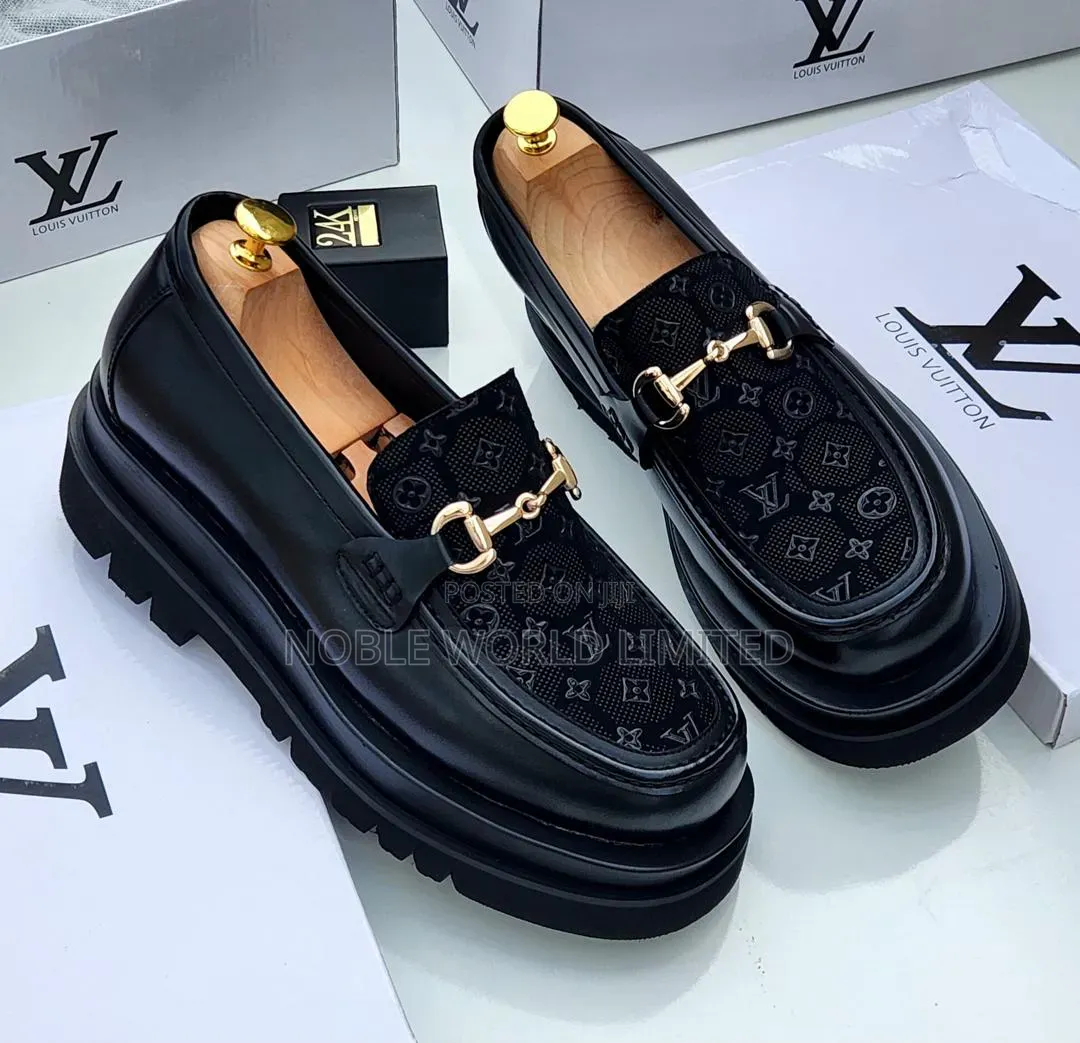 Louis Vuitton Black Chunky Men's Shoes OSO 9m