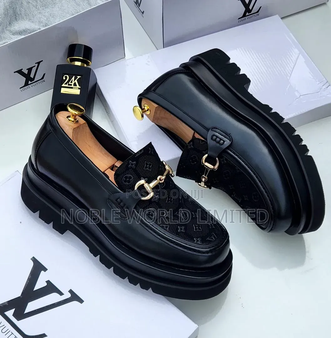 Louis Vuitton Black Chunky Men's Shoes OSO 9m