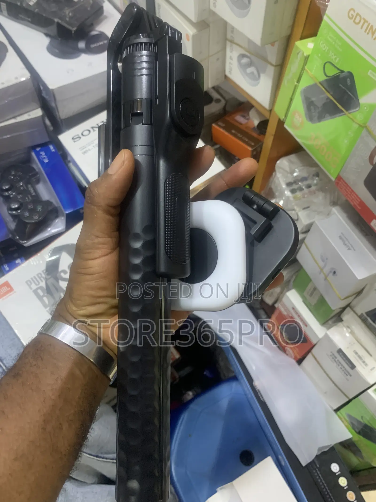 6.4ft Long Selfie Stick Tripod Stand With Doible Selfie Light