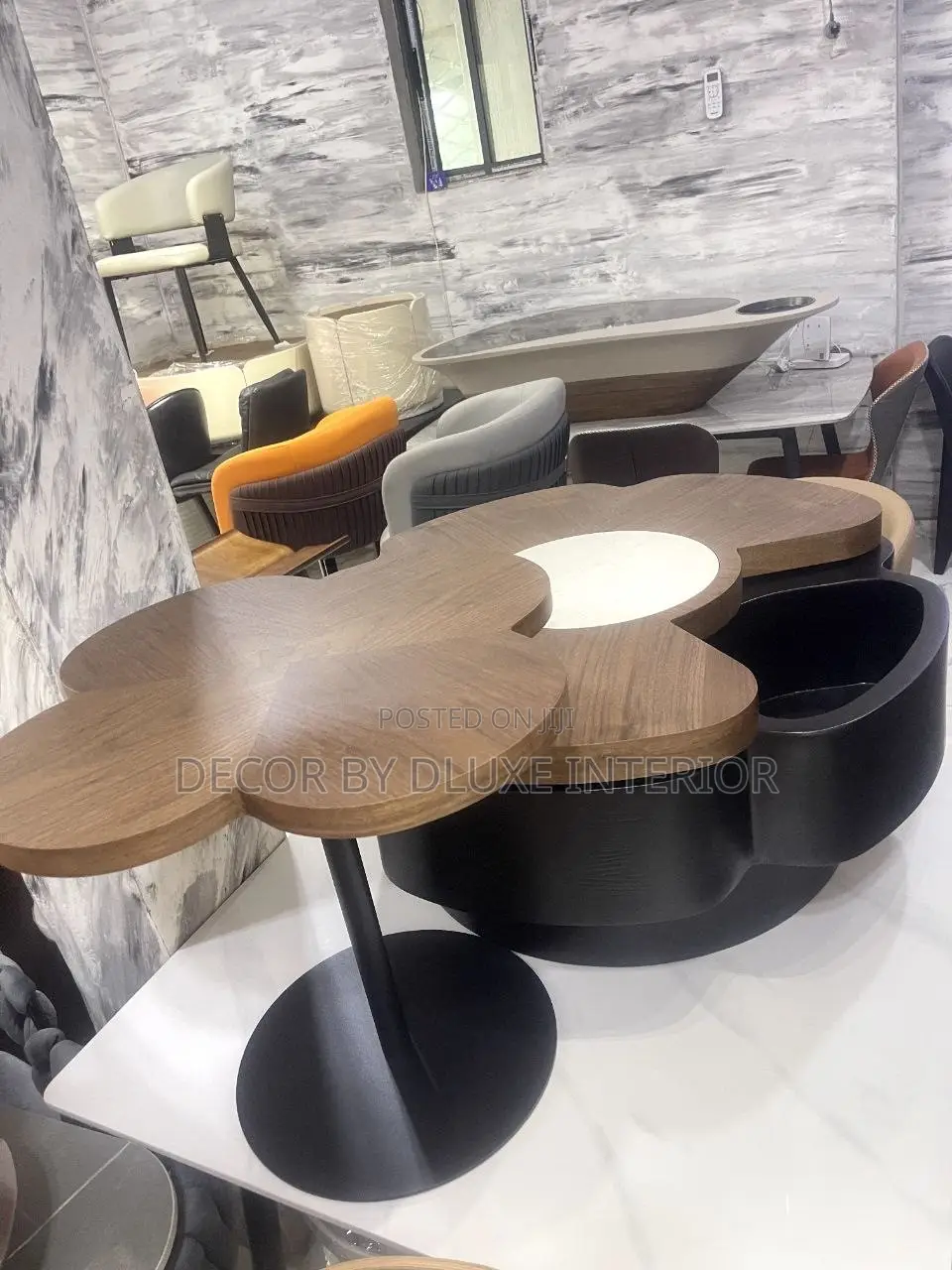 High-Quality Flower-Shaped Coffee Table Set