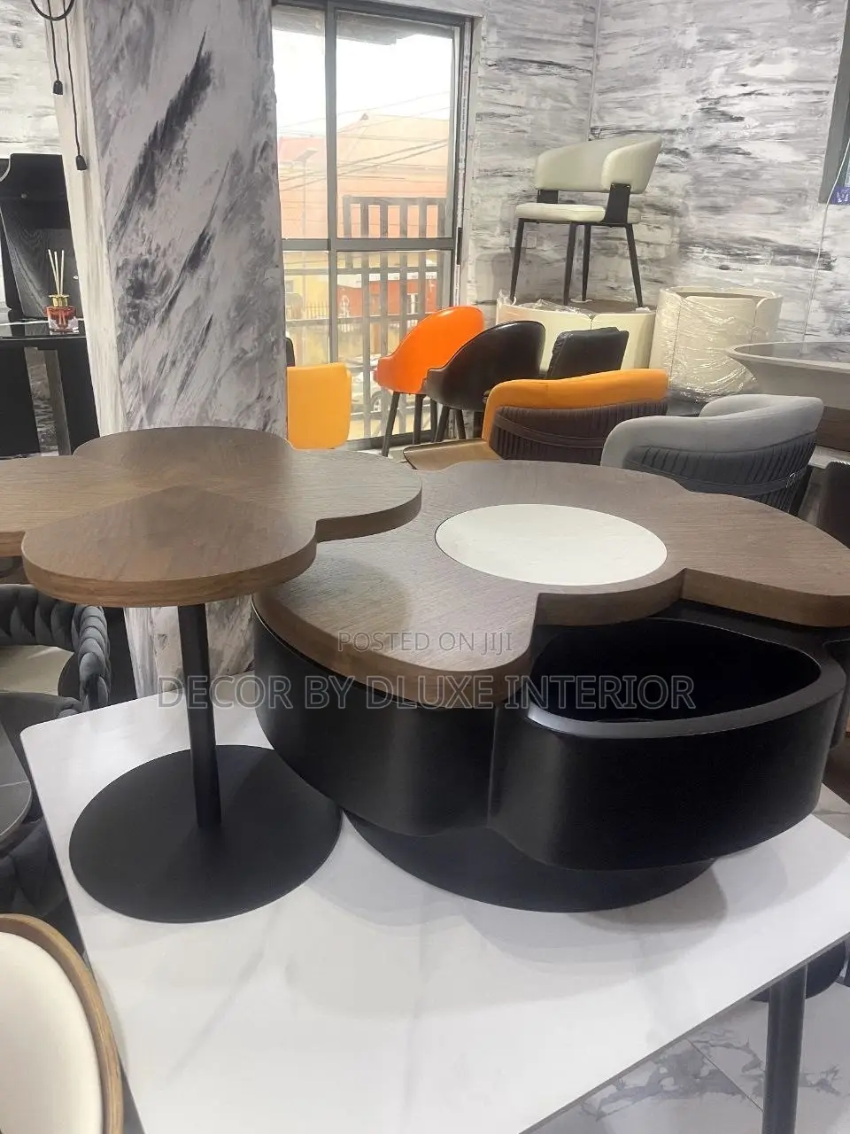 High-Quality Flower-Shaped Coffee Table Set
