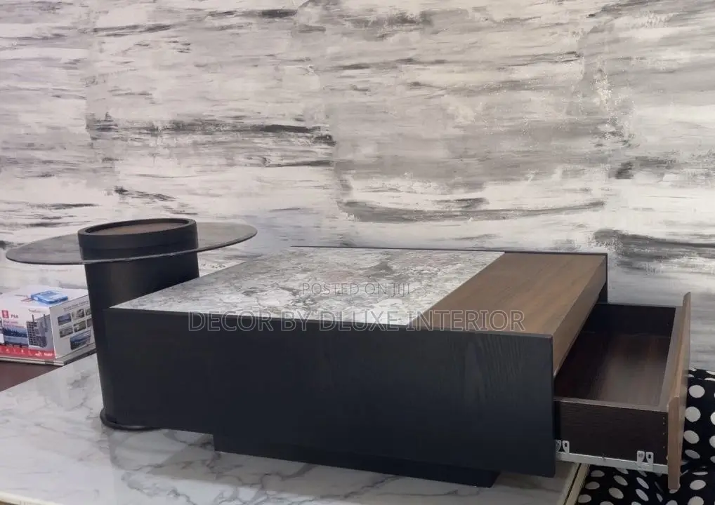 Luxury High-End Marble Coffee Table Set
