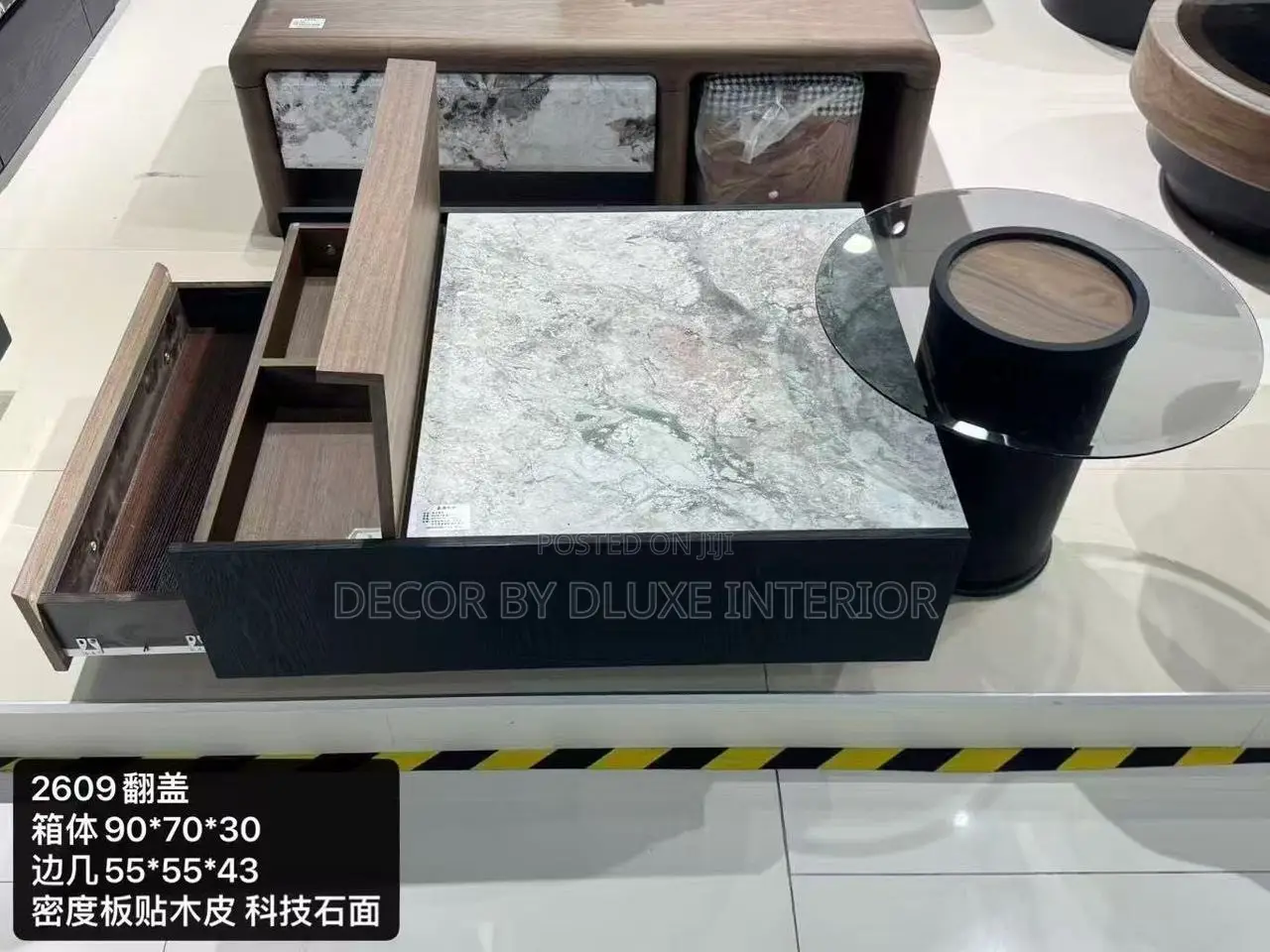 Luxury High-End Marble Coffee Table Set
