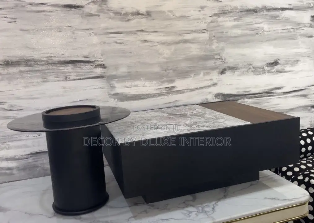 Luxury High-End Marble Coffee Table Set