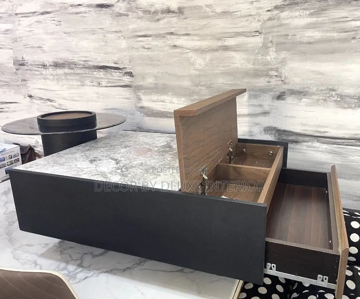 Luxury High-End Marble Coffee Table Set