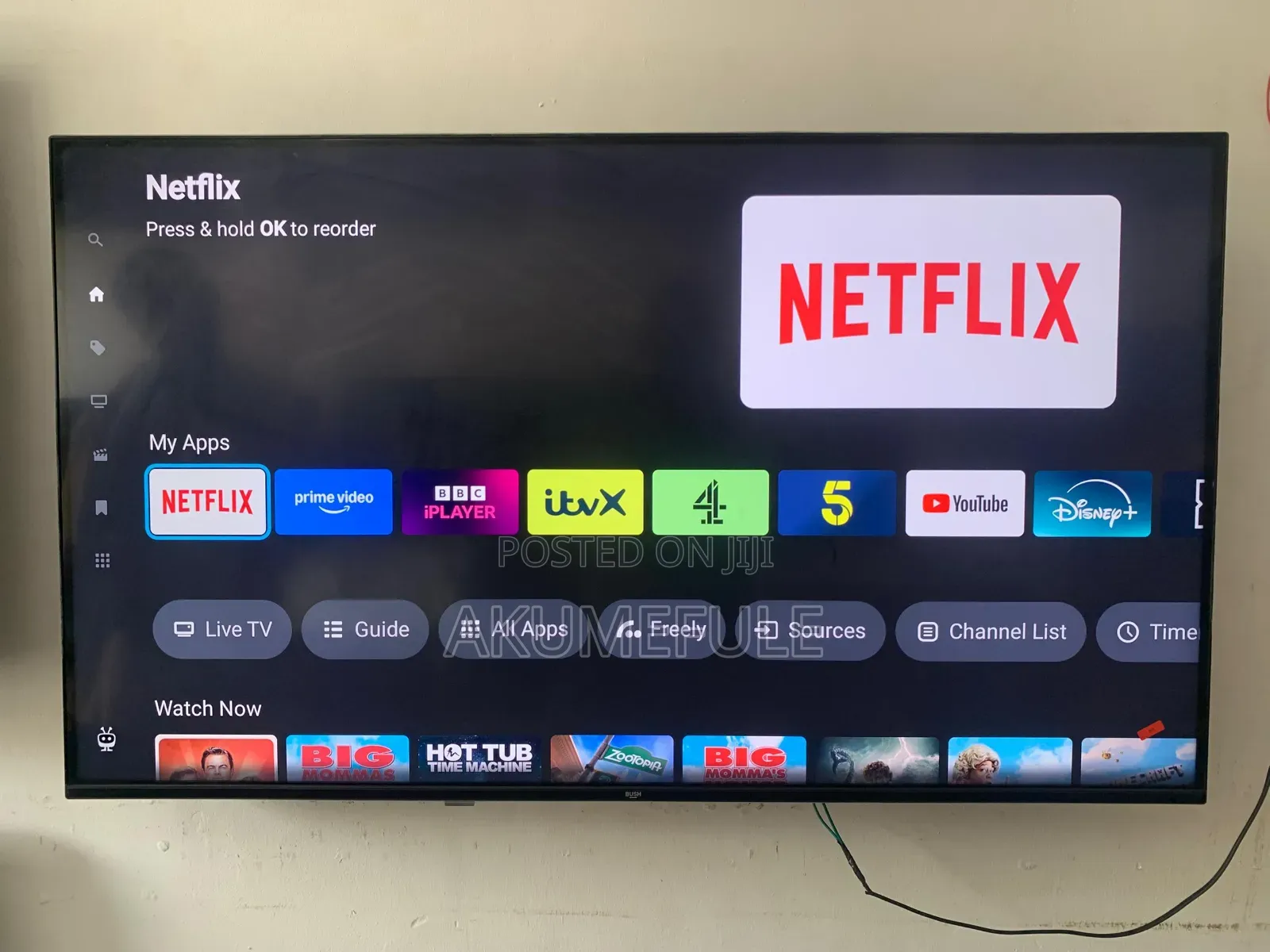 Bush Smart TV 43 Inches Frameless Display