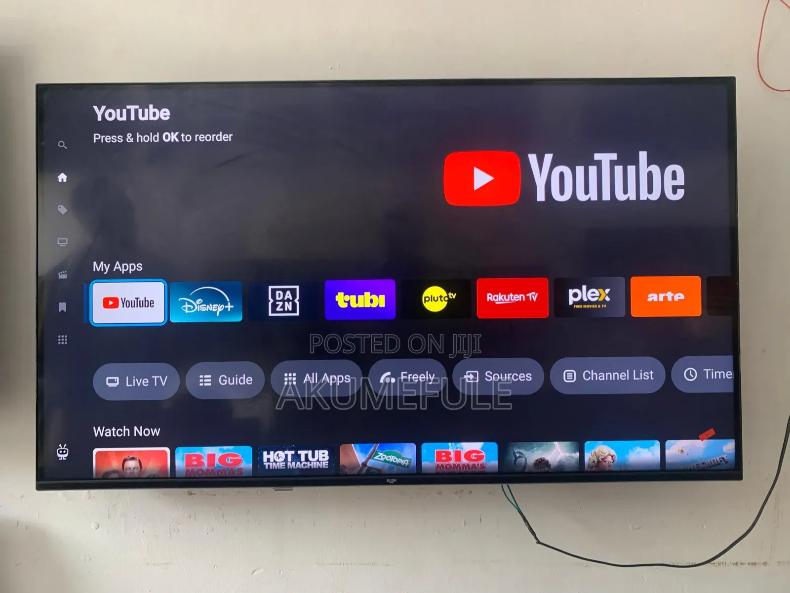Bush Smart TV 43 Inches Frameless Display