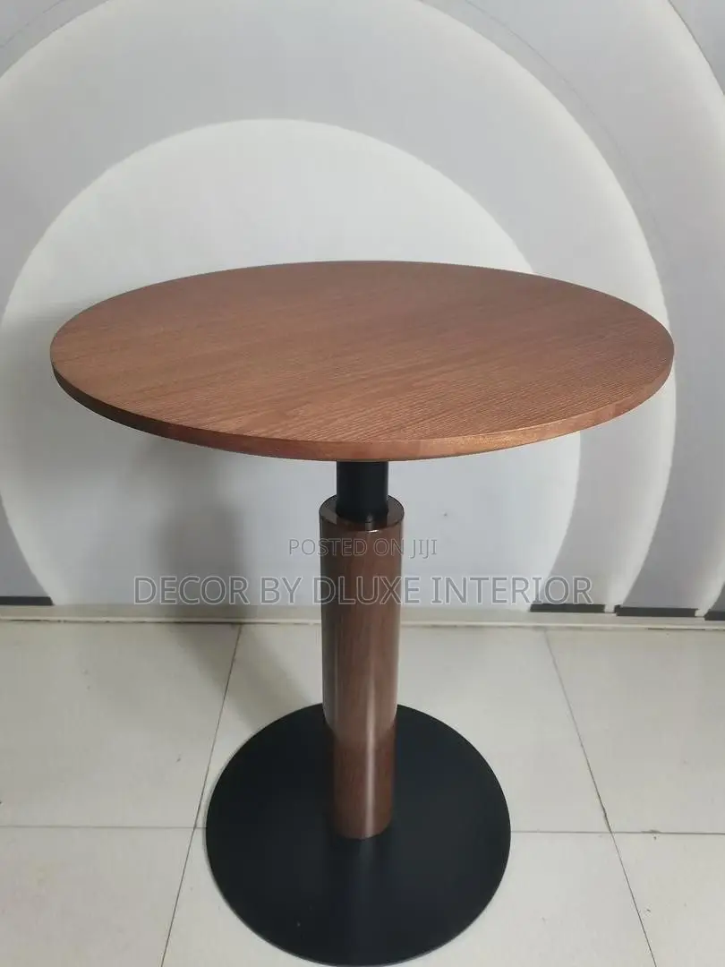 Compact Round Wooden Bistro Table Chair Set
