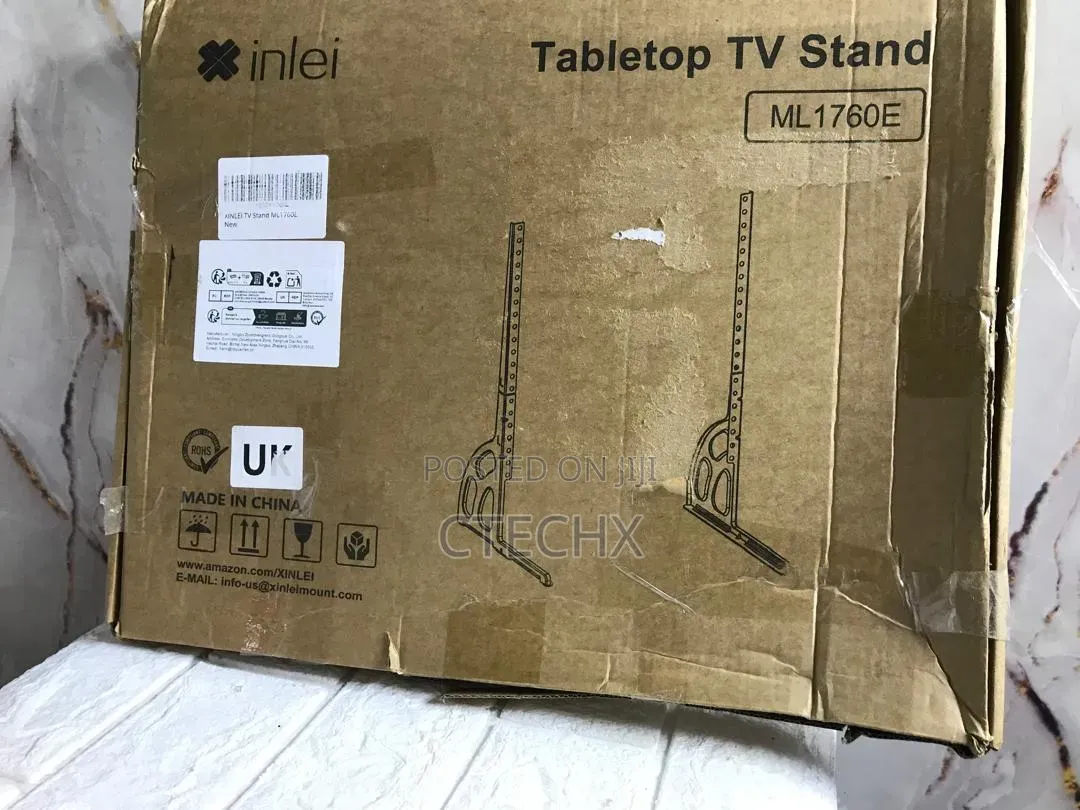 Universal Tabletop TV Stand for 22–85 Inch TVs Metal Base, Adjustable