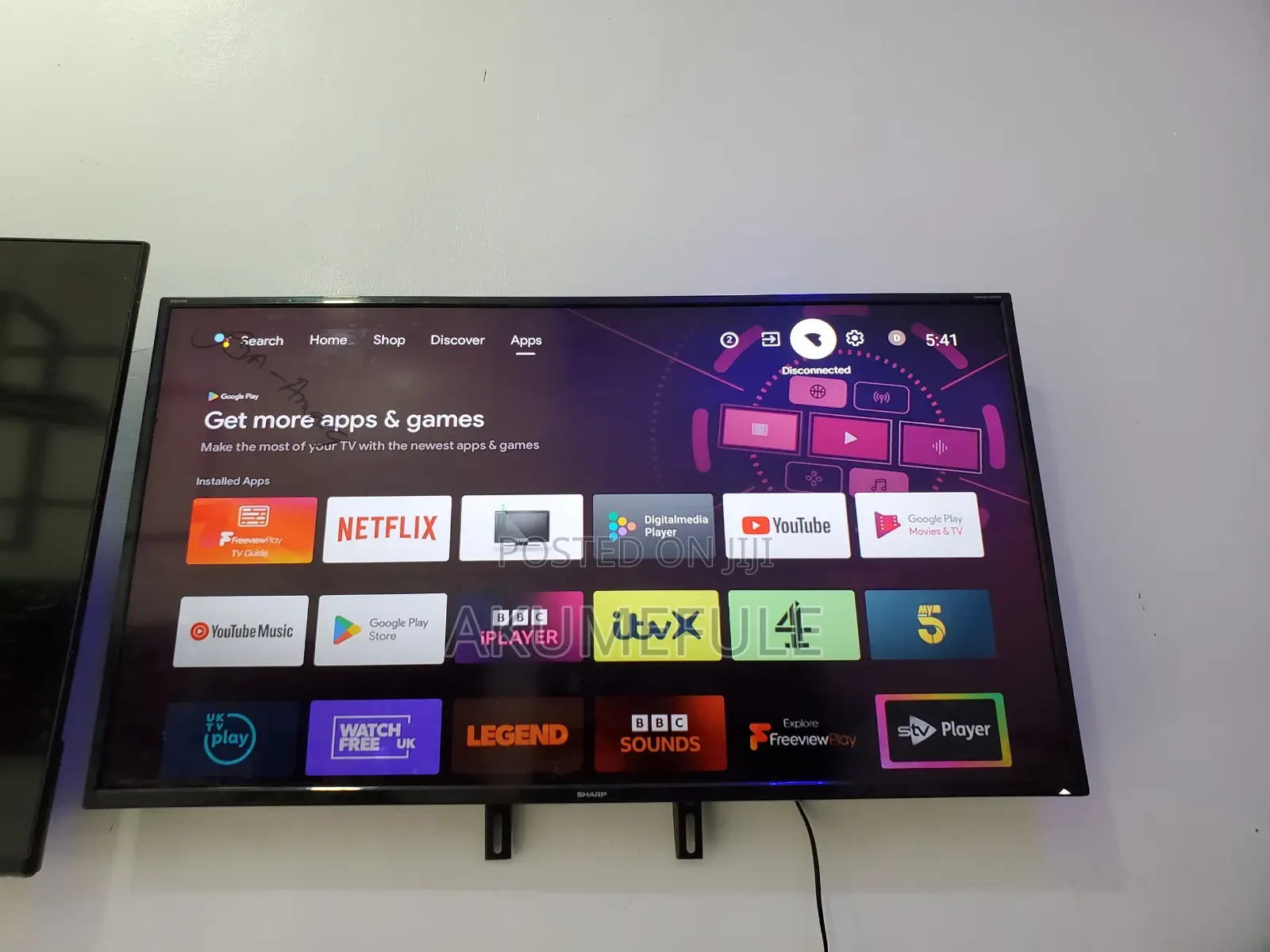 Sharp Android Smart TV 40 Inches Display With Free Netflix Account
