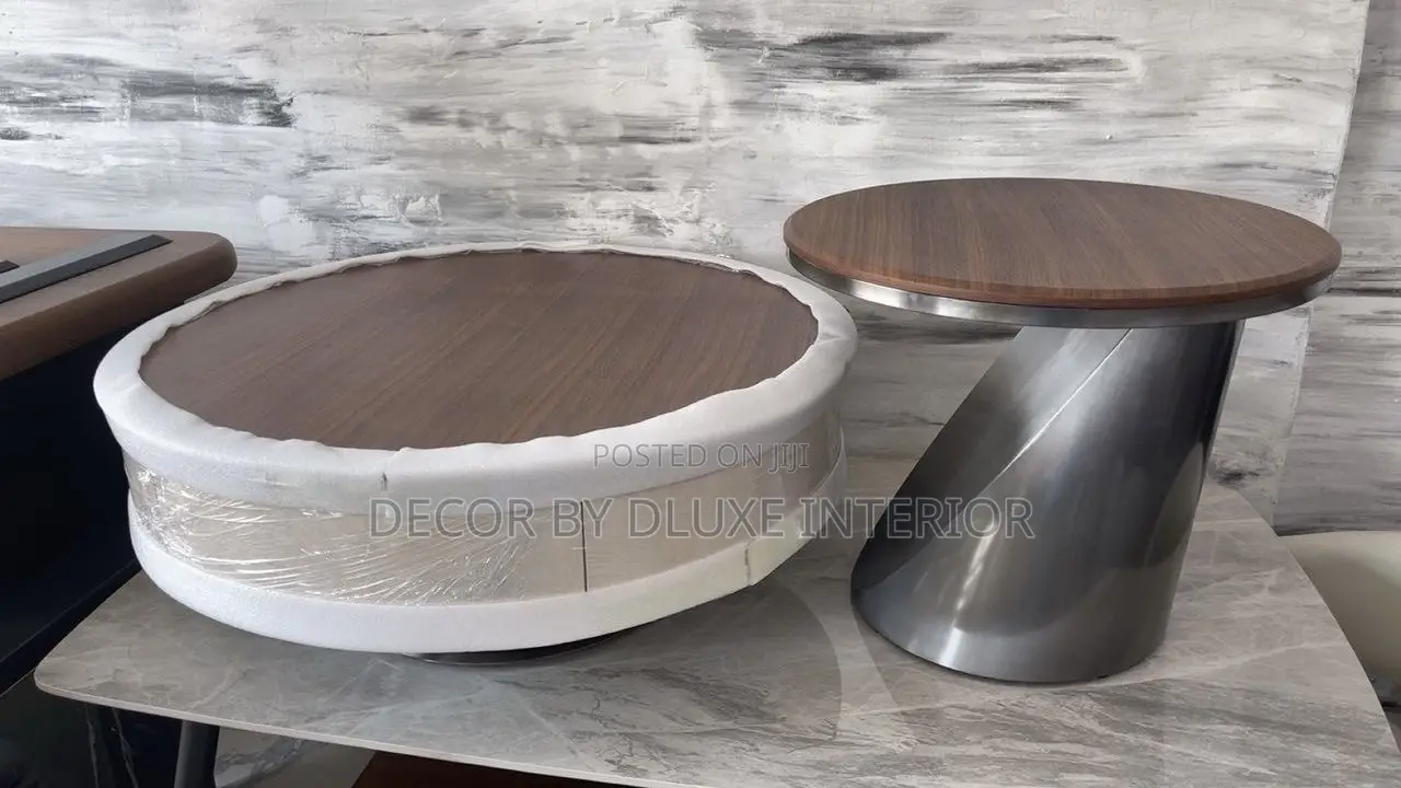 Modern Nested Luxury Ancient Walnut Surface Coffee Table