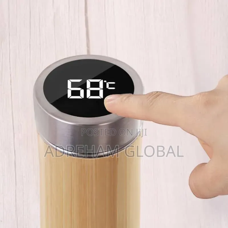 500ml Wooden Smart Thermos Cup