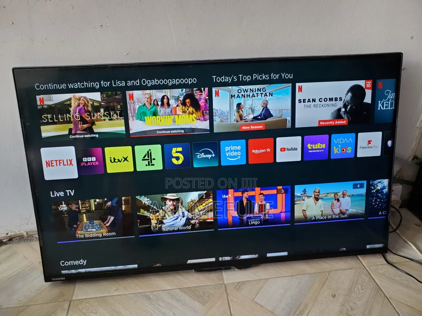 Toshiba Vidaa Smart TV 43 Inches Display With Free Netflix Account