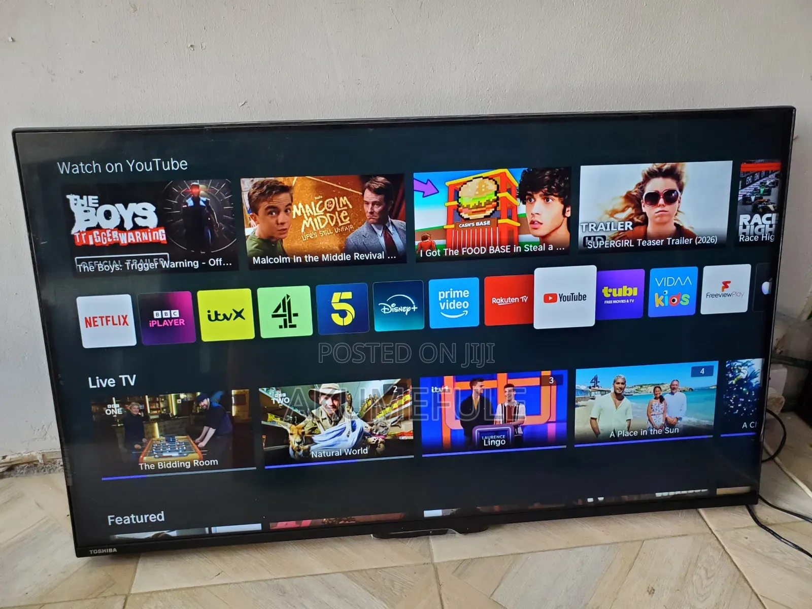Toshiba Vidaa Smart TV 43 Inches Display With Free Netflix Account