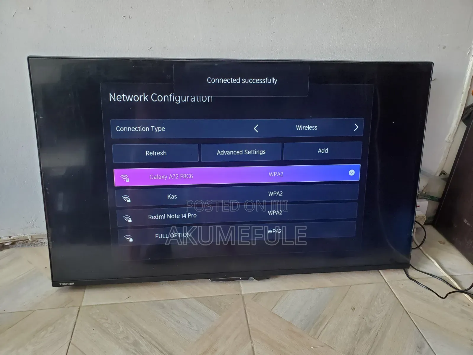 Toshiba Vidaa Smart TV 43 Inches Display With Free Netflix Account