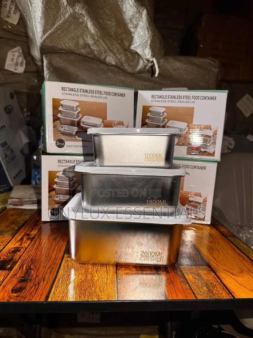 3in1 Stainless Steel Seal Lid Container Set