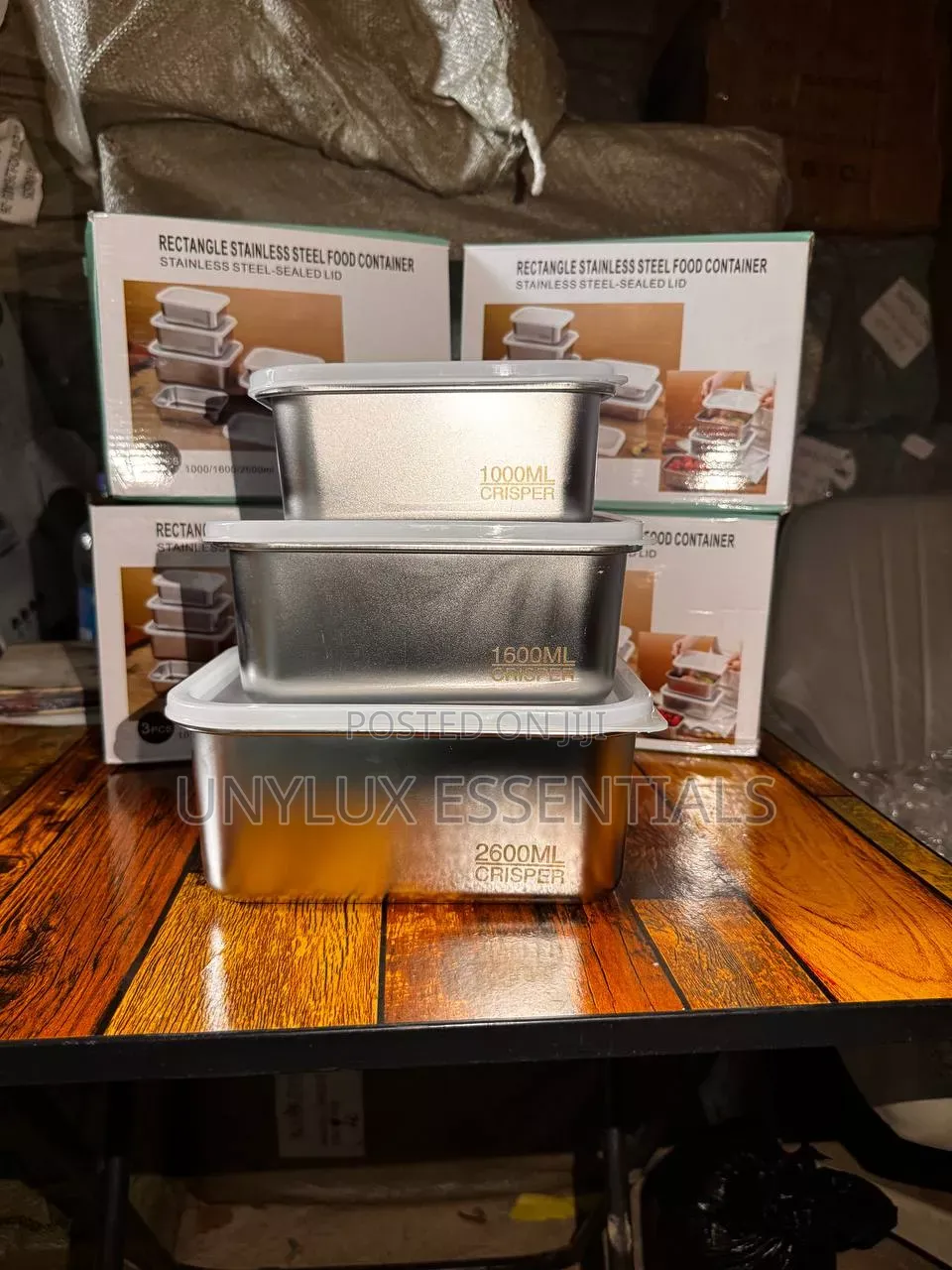 3in1 Stainless Steel Seal Lid Container Set