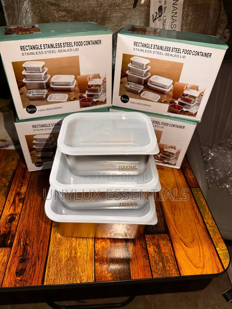 3in1 Stainless Steel Seal Lid Container Set