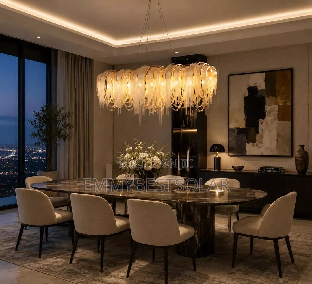 Nordic Tessel Aluminum Chain Chandelier Light