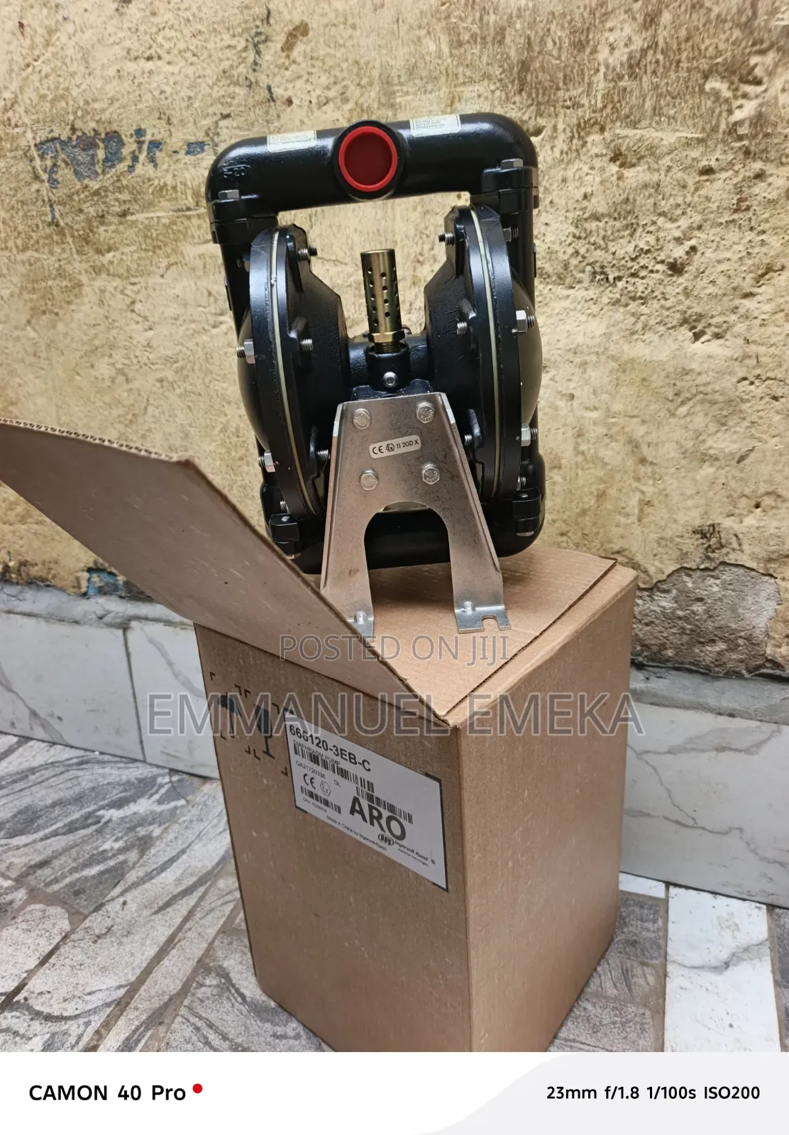 1" Metallic Pneumatic ARO Diaphragm Pump.