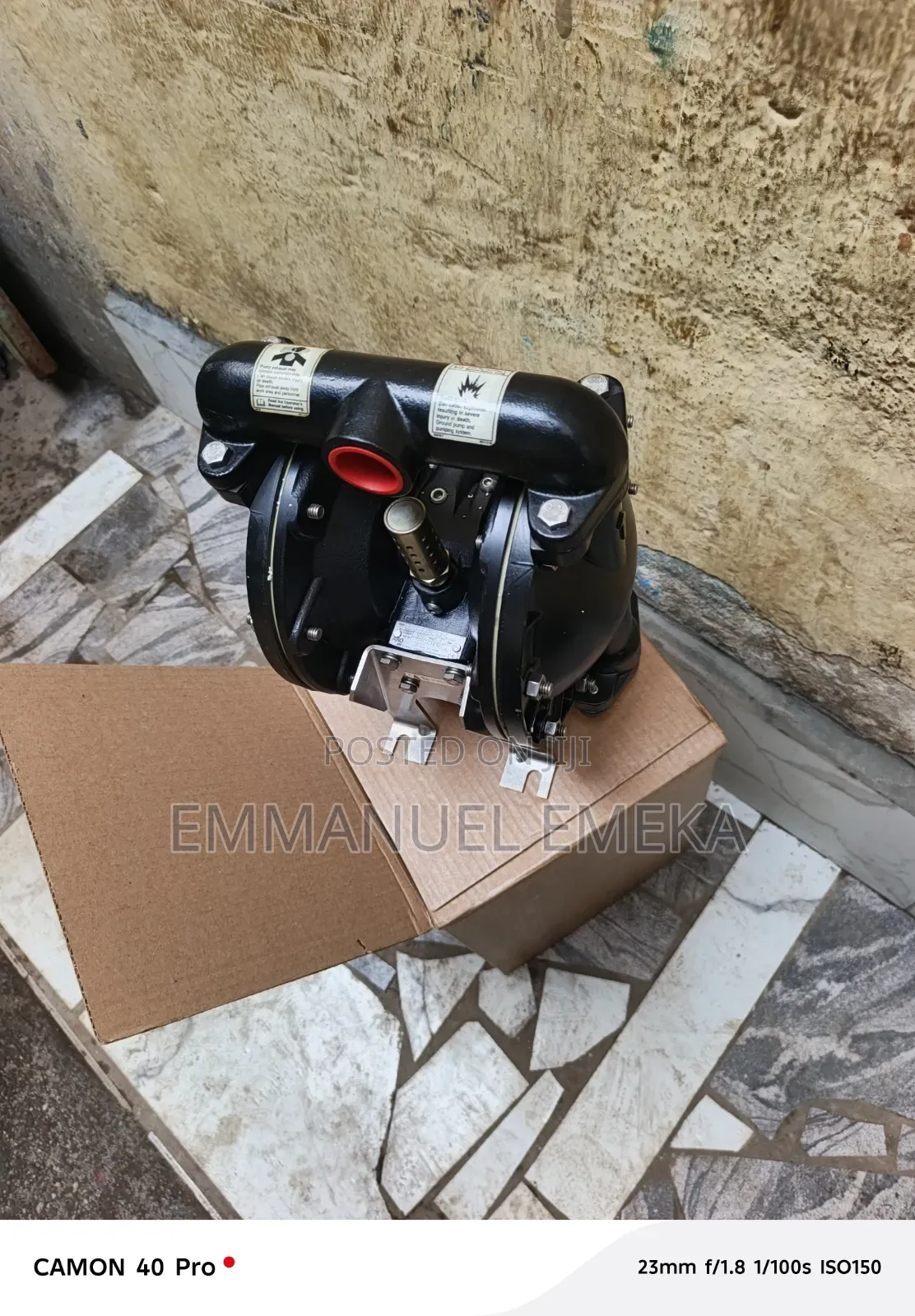 1" Metallic Pneumatic ARO Diaphragm Pump.
