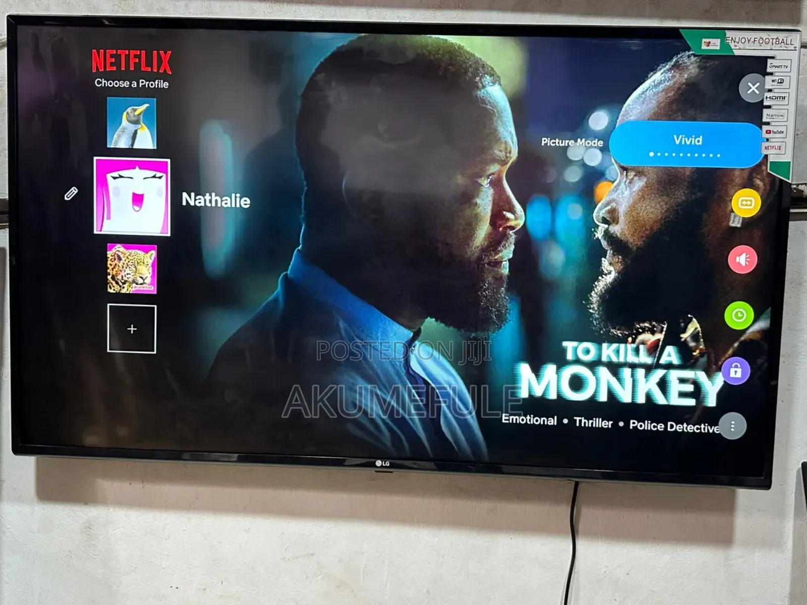 LG Smart TV 49 Inches Display With Free Netflix Account and YouTube