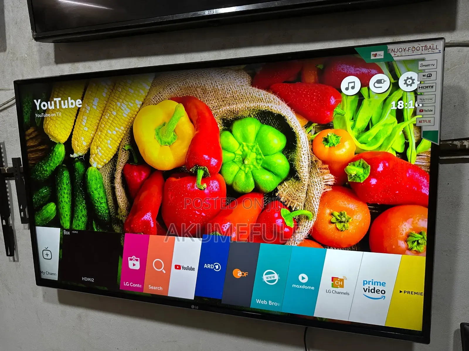 LG Smart TV 49 Inches Display With Free Netflix Account and YouTube