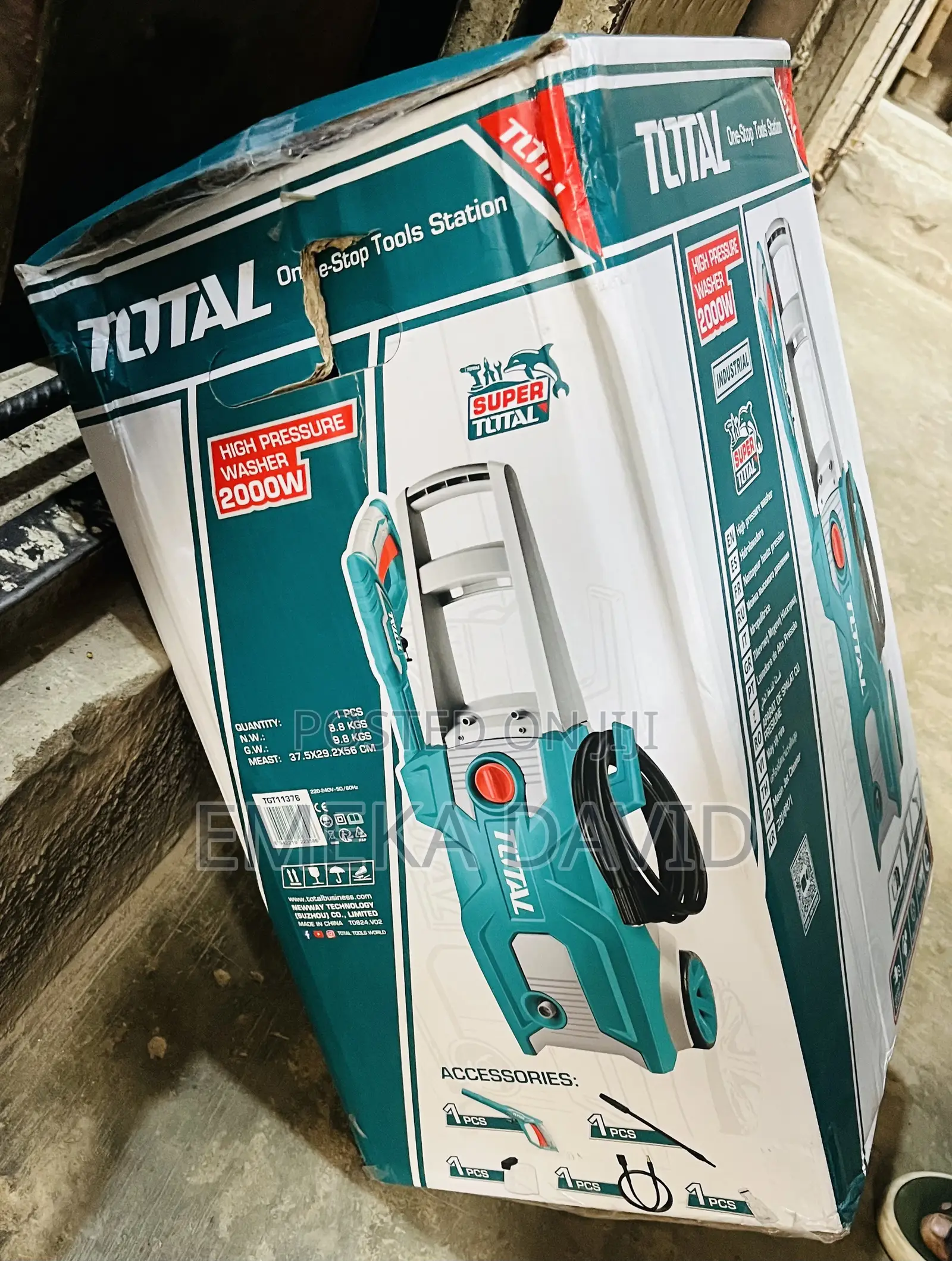 Total 2000W Industrial Electric High Pressure Washer.
