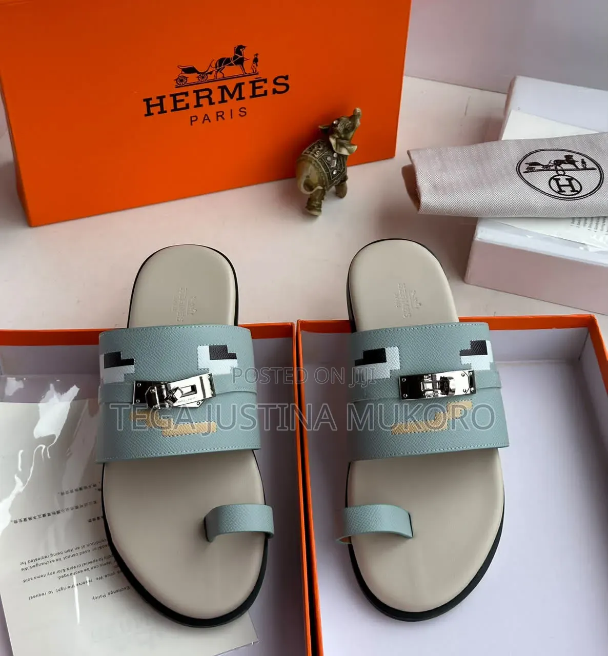 Luxury Latest Design Men's Chain Pam Slippers
