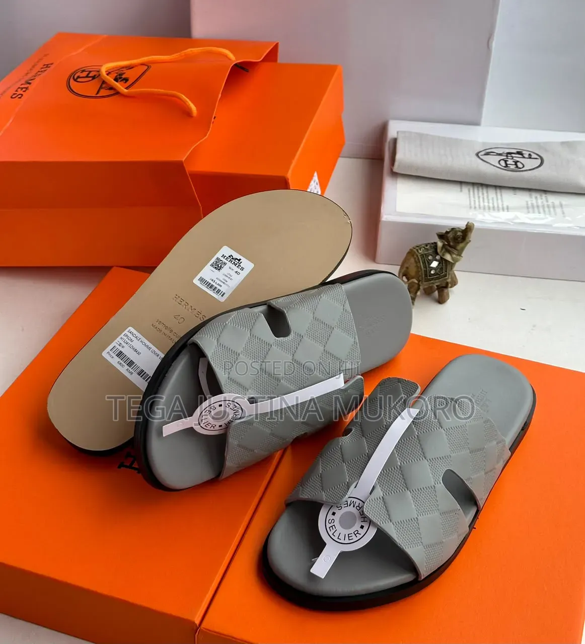 Luxury Latest Design Men's Chain Pam Slippers