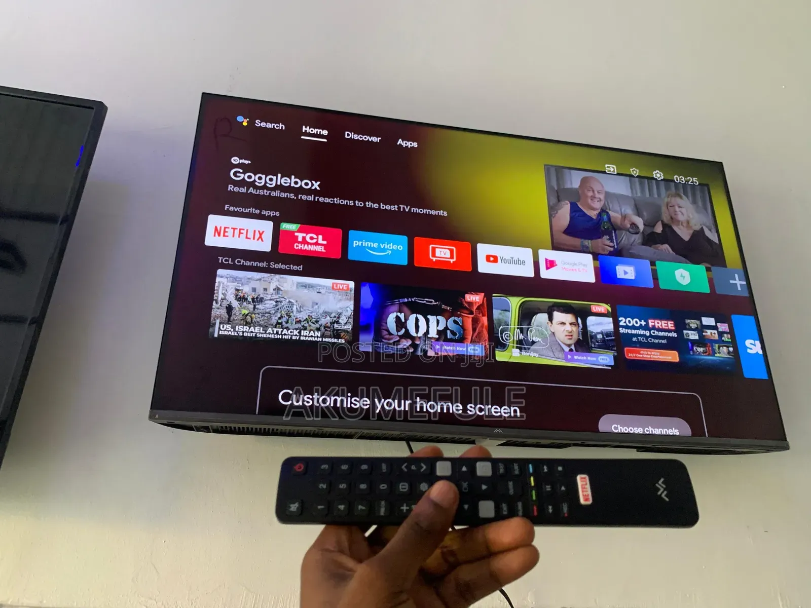 TCL Ffalcon Android TV 40 Inches Display With Free Netflix Account