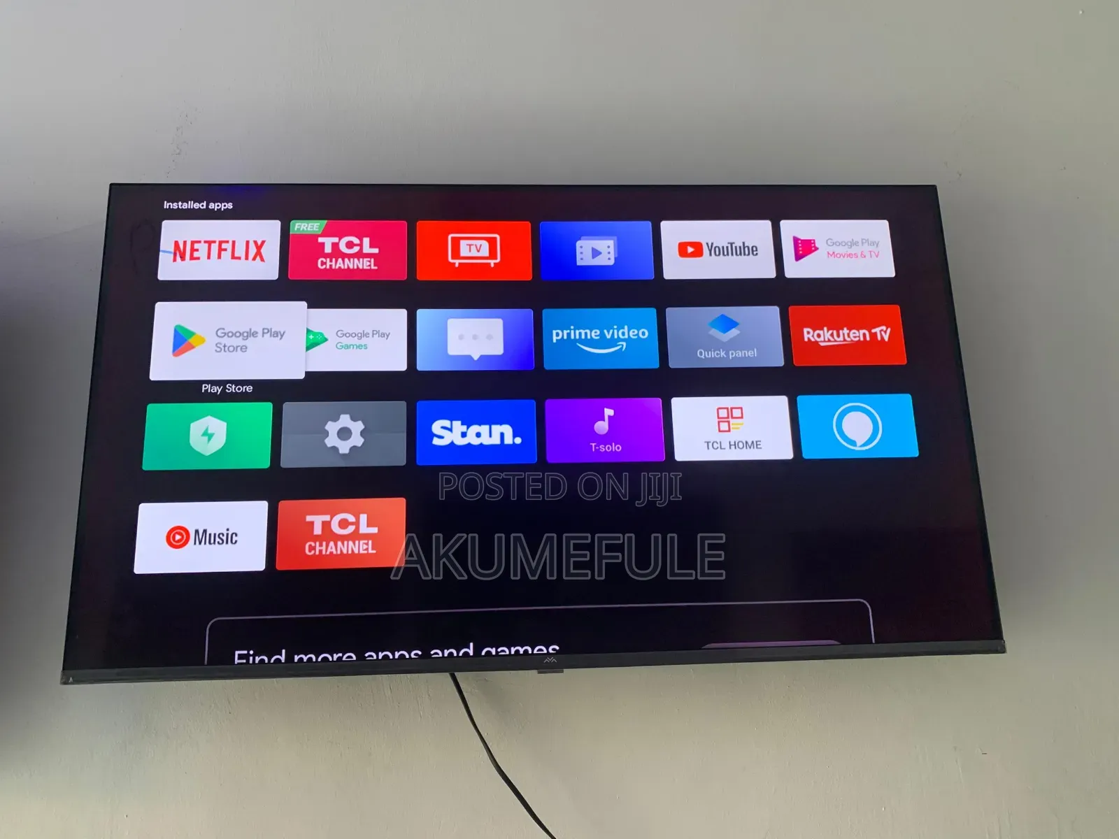 TCL Ffalcon Android TV 40 Inches Display With Free Netflix Account