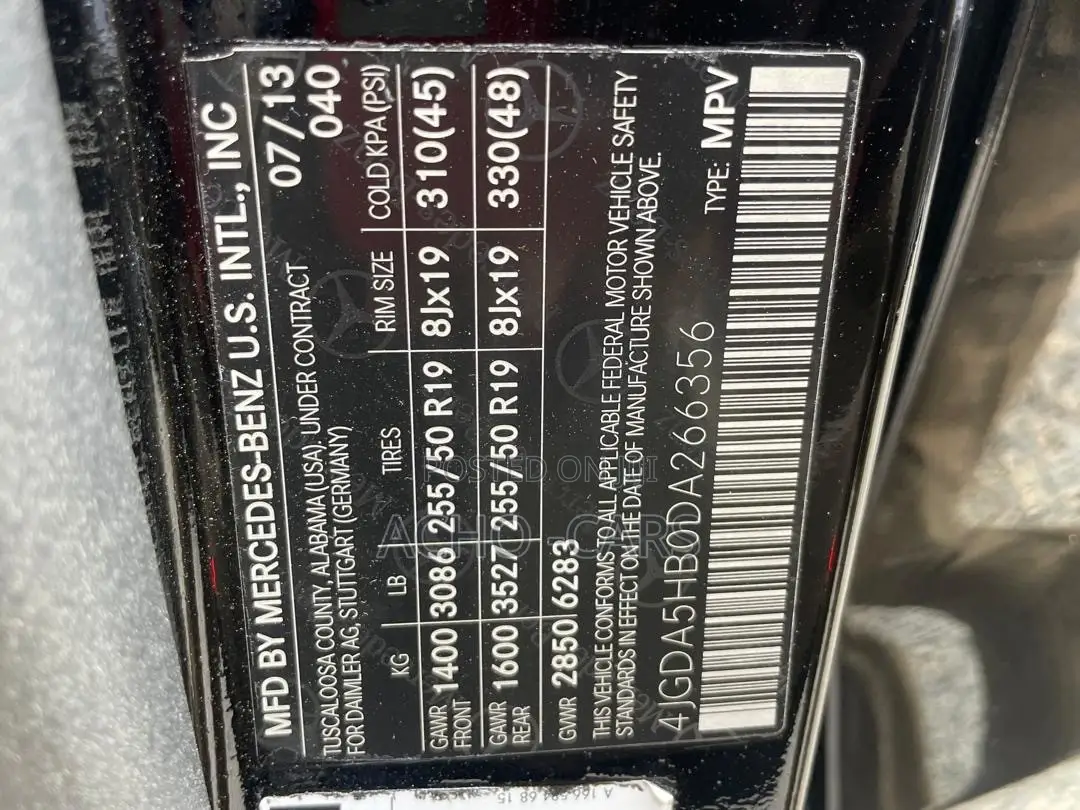 Mercedes-Benz M Class 2014 Black